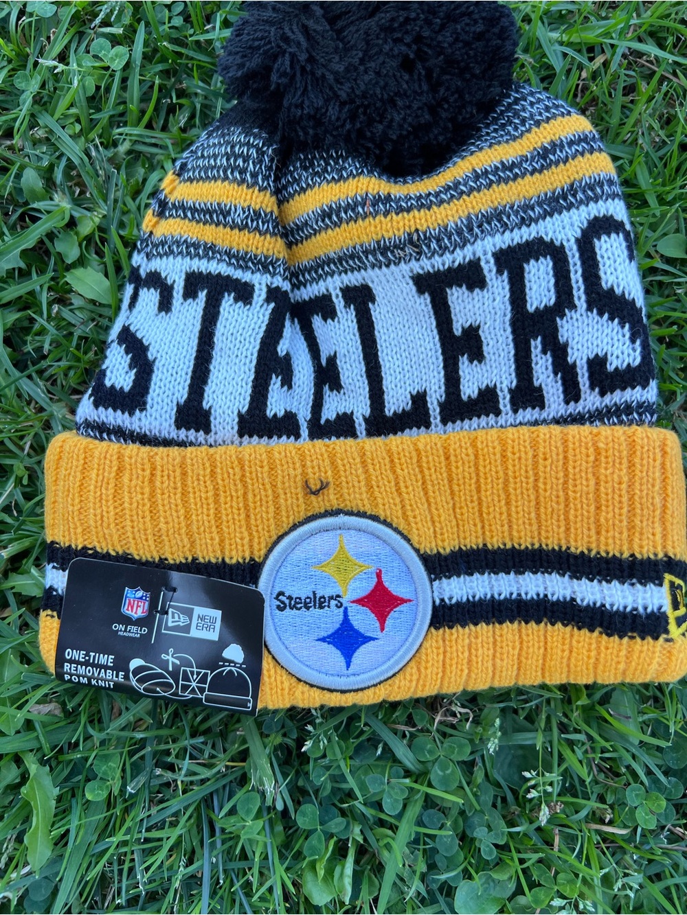 NFL Pittsburgh Steelers Knit Beanie Winter Snowboard Ski Pom Hat Unisex New